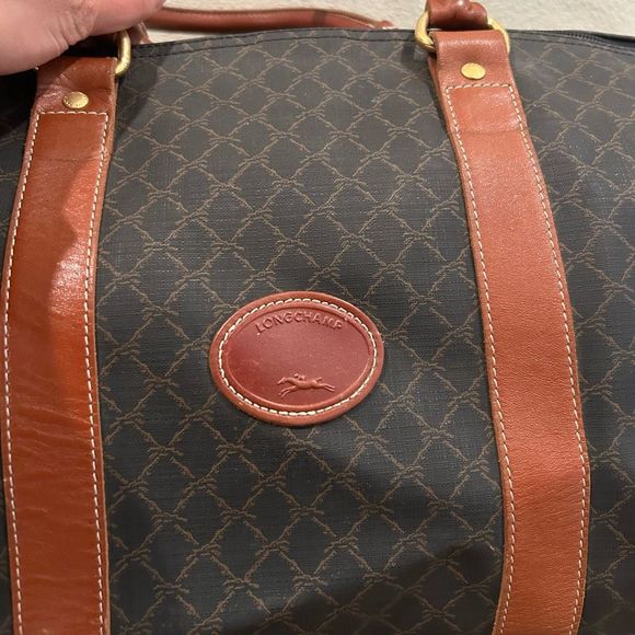 LongChamp vintage Weekender Bag Leather. Like new condition - Picture 3 of 15